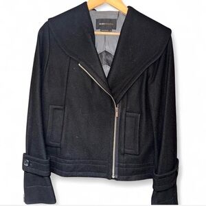 BCBGMaxAzria Black Pea Coat for Women